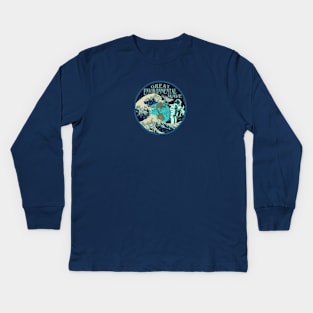 Great Environmental Wave Kids Long Sleeve T-Shirt